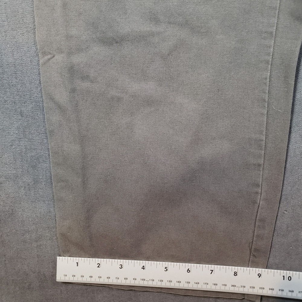 Columbia Canvas Utility Pants Mens 38x32 Gray Straight Leg Cotton Workwear - Picture 8 of 12